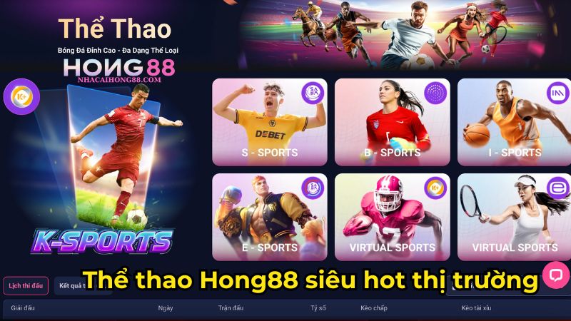 Thể thao Hong88 siêu hot thị trường Thể thao Hong88 siêu hot thị trường